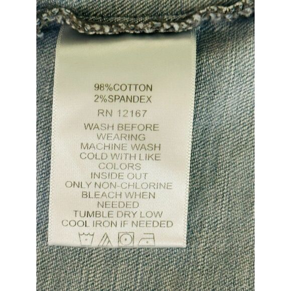 Laurie Felt Women's Button Front Denim Vest Size M Light Sky - Picture 5 of 5